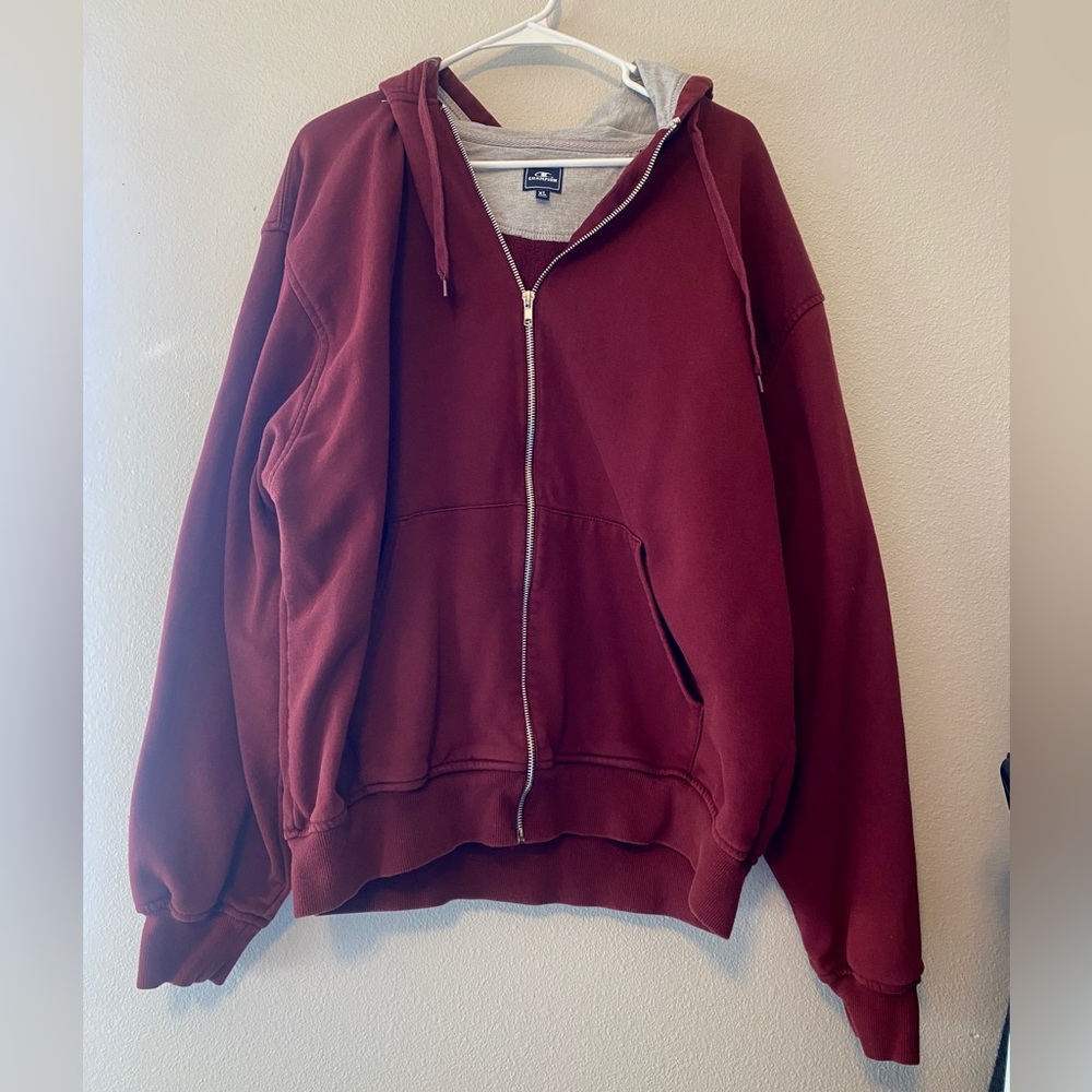 Champion Zip Up Hooded Sweatshirt